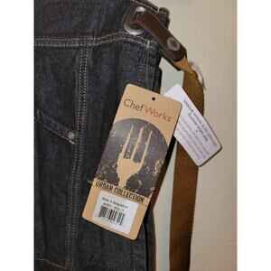 Chef Works Urban Collection Two Jeans Aprons Polyester Brown Accents